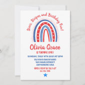 4 juli Regenboogverjaardag Kaart (Voorkant)