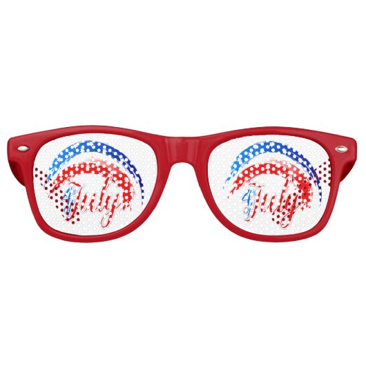 4 juli retro zonnebril (Voorkant)