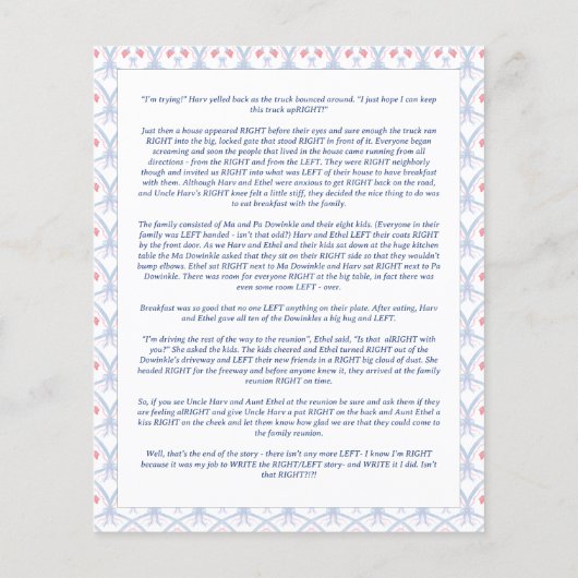 4 juli Reünie | Geef het cadeau spel Flyer (Achterkant)