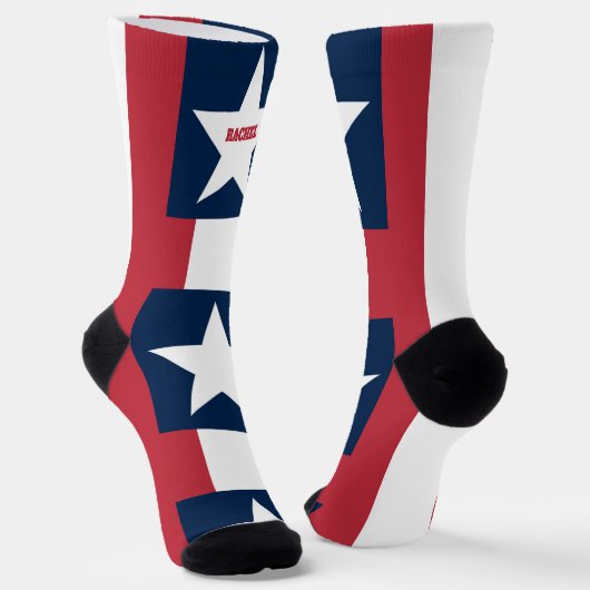 4 juli: Rode en blauwe Sokken (Gebogen)