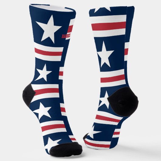 4 juli: Rode en blauwe Sokken (Gebogen)