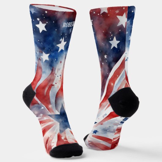 4 juli: Rode en blauwe Sokken (Gebogen)