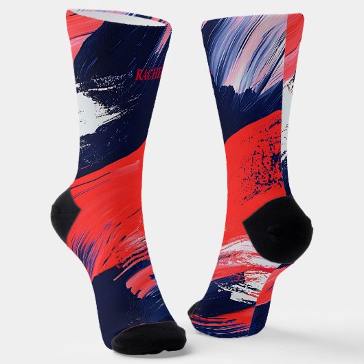 4 juli: Rode en blauwe Sokken (Gebogen)