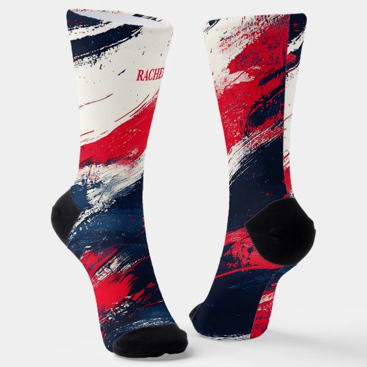 4 juli: Rode en blauwe Sokken (Gebogen)