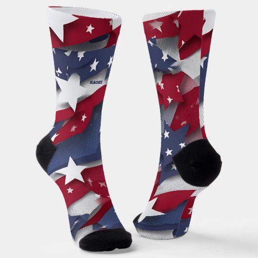 4 juli: Rode en blauwe Sokken (Gebogen)