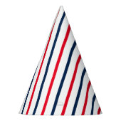4 juli rode witte blauwe patriottische strepen feesthoedjes (Links)