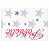 4 juli, rode, witte, blauwe sterren patriottisch tafelkleed (Voorkant (Horizontaal))