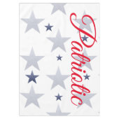4 juli, rode, witte, blauwe sterren patriottisch tafelkleed (Voorkant)