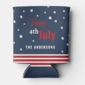 4 juli rode witte en blauwe partij blikjeskoeler (Voorkant)