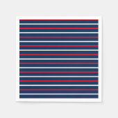 4 juli rode witte marineblauwe patriottische strep servet (Voorkant)