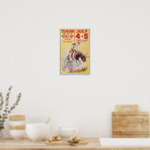 4 juli Rodeo, 1930. Oude reclame Poster (Keuken)