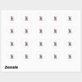 4 juli Rodeo Cowboy Hart Sticker (Vel)