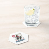 4 juli Rodeo Cowboy Kartonnen Onderzetters (Insitu)