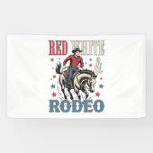 4 juli Rodeo Cowboy Spandoek (Horizontaal)