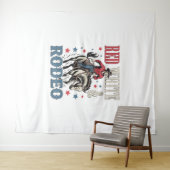 4 juli Rodeo Cowboy Wandkleed (In Situ (horizontaal))