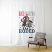 4 juli Rodeo Cowboy Wandkleed (In situ)
