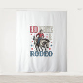 4 juli Rodeo Cowboy Wandkleed (Voorkant)
