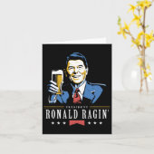 4 juli Ronald Ragin Grappig Bier Kaart (Gele Bloem)