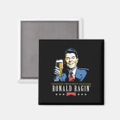 4 juli Ronald Ragin Grappig Bier Magneet (Voorkant / Achterkant)