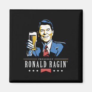 4 juli Ronald Ragin Grappig Bier Magneet