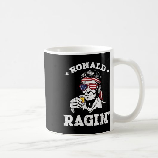 4 juli Ronald Ragin Grappig Juli Vierde Partij M Koffiemok (Rechts)
