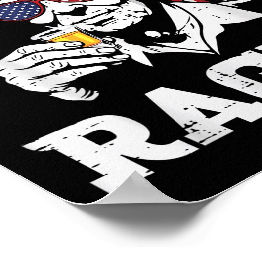 4 juli Ronald Ragin Grappig Juli Vierde Partij M Poster (Hoek)