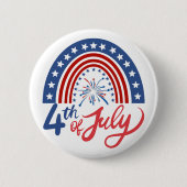 4 juli ronde button 5,7 cm (Voorkant)