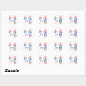 4 juli ronde sticker (Vel)