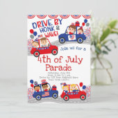 4 juli Rondrijden op verjaardag Kaart (Staand voorkant)