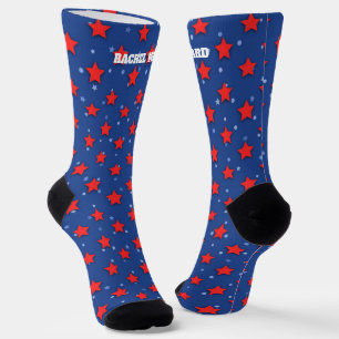 4 juli Rood en Blauw Sokken