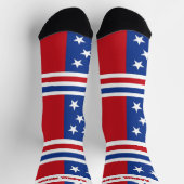 4 juli Rood en blauw Sokken (Top)
