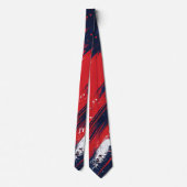4 juli Rood en blauw Stropdas (Achterkant)