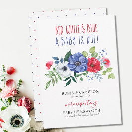 4 juli Rood White Blue Baby wegens Florence Zwange Aankondiging