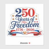 4 juli Rood Wit Blauw Feest Vinyl Sticker (Vel)
