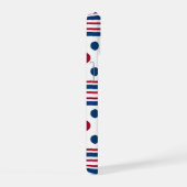4 juli rood wit & blauw patriottisch iPhone 15 case (Rechterkant)