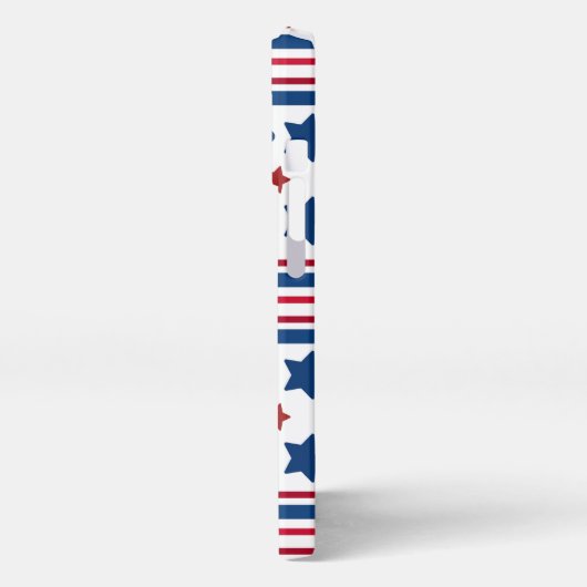 4 juli Rood Wit & Blauw Patriottisch iPhone Hoesje (Linkerkant)