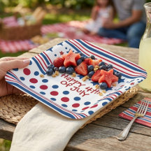 4 juli rood wit & blauw patriottisch