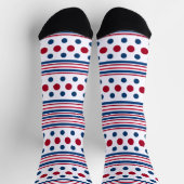 4 juli Rood Wit & Blauw Patriottisch Sokken (Top)