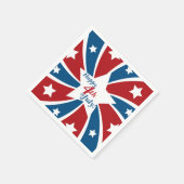 4 juli Rood Wit Blauw Sterren en Strepen Servetten (Hoek)