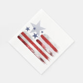 4 juli, rood, wit, blauw vierkant papier servet. servet (Hoek)