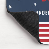 4 juli rood wit en blauw cadeaumuispad muismat (Hoek)