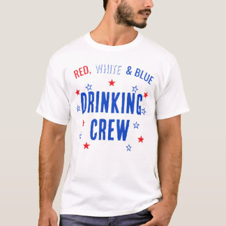 4 juli Rood, wit en blauw met sterren T-shirt