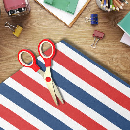 4 juli Rood wit en blauwe strepen Tissuepapier