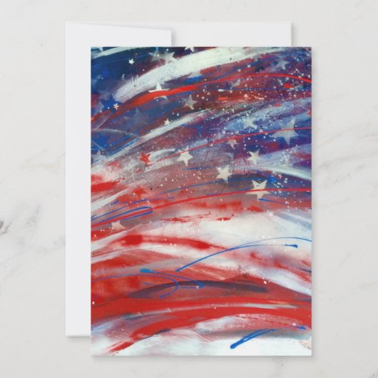 4 juli Rood, Wit en Brouw Uitnodiging (Achterkant)