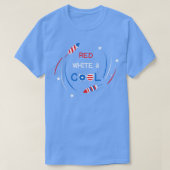 4 juli Rood wit en koel (12) T-shirt (Design voorkant)