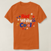 4 juli Rood wit en koel (6) T-shirt (Design voorkant)