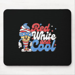 4 juli Rood wit en koele Amerikaanse Popsicle K Muismat