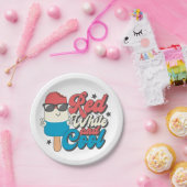 4 juli Rood wit en koele ijslolly's Papieren Bordje (Feest)