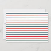 4 juli rood wit en twee jongen 2e verjaardag kaart (Achterkant)