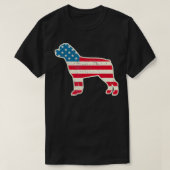 4 juli Rottweiler American Flag Dog USA T-shirt (Design voorkant)